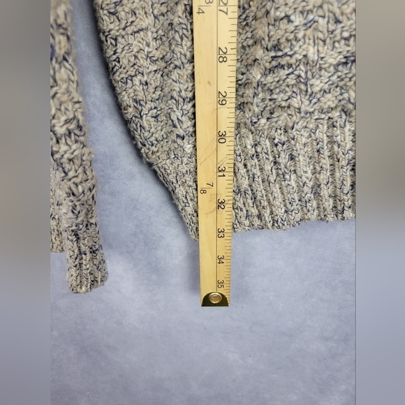 Joseph Abboud Wool Blend Shawl Collar Button Tan Sweater Size XL - Picture 7 of 10